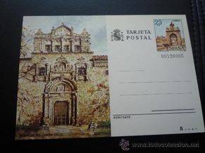 Sellos: TARJETA ENTERO POSTAL,HOSPITAL DE SANTA CRUZ,TOLEDO.1982.